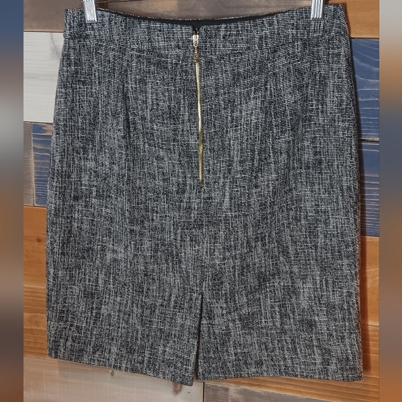 Kate Spade Pencil Skirt Black White 10 - Picture 4 of 6